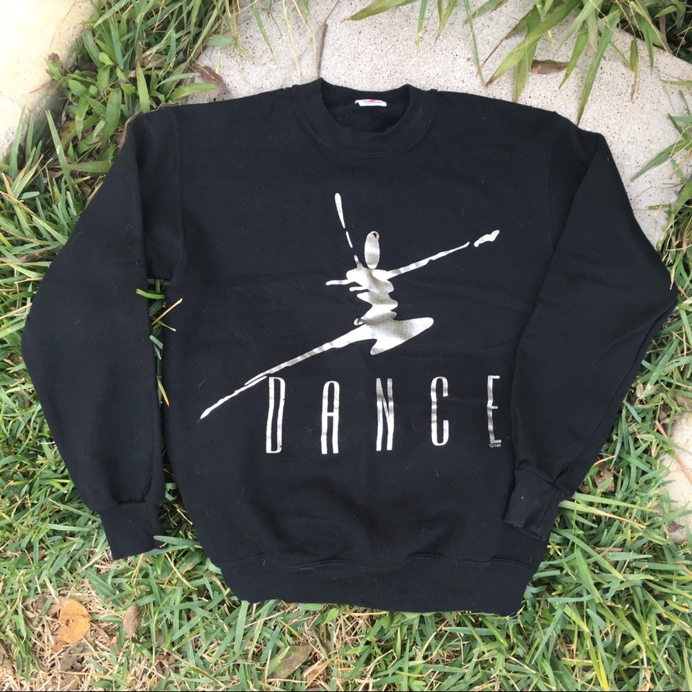 Vintage Dance Spell Out Crewneck Sweatshirt